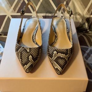 Alexandre Birman Python slingback flat size 37.5